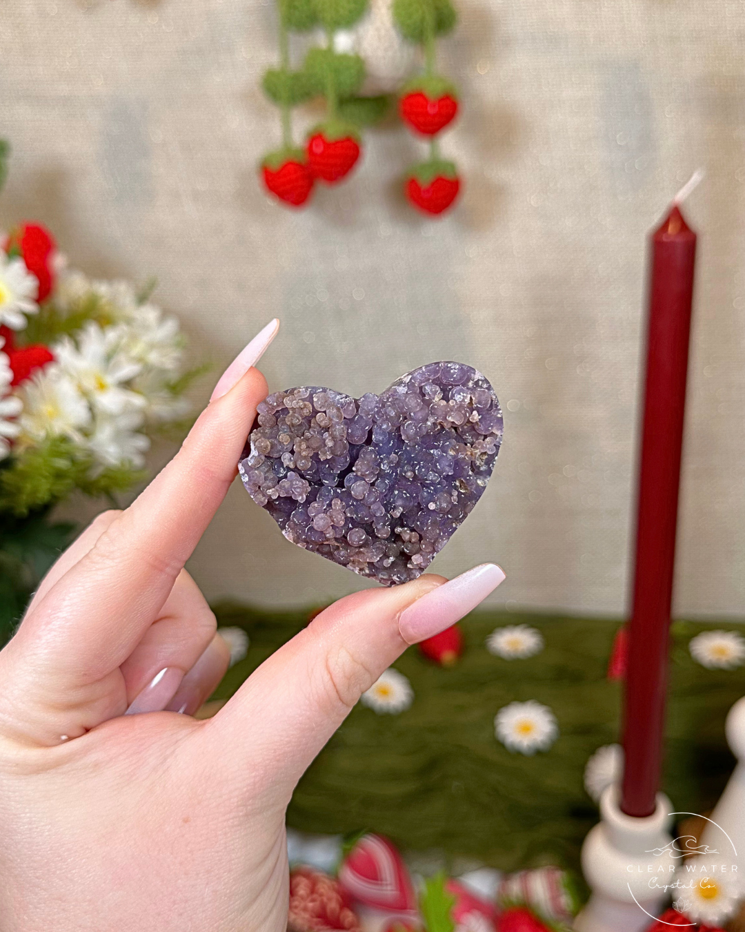 Grape Agate Heart | Indonesia