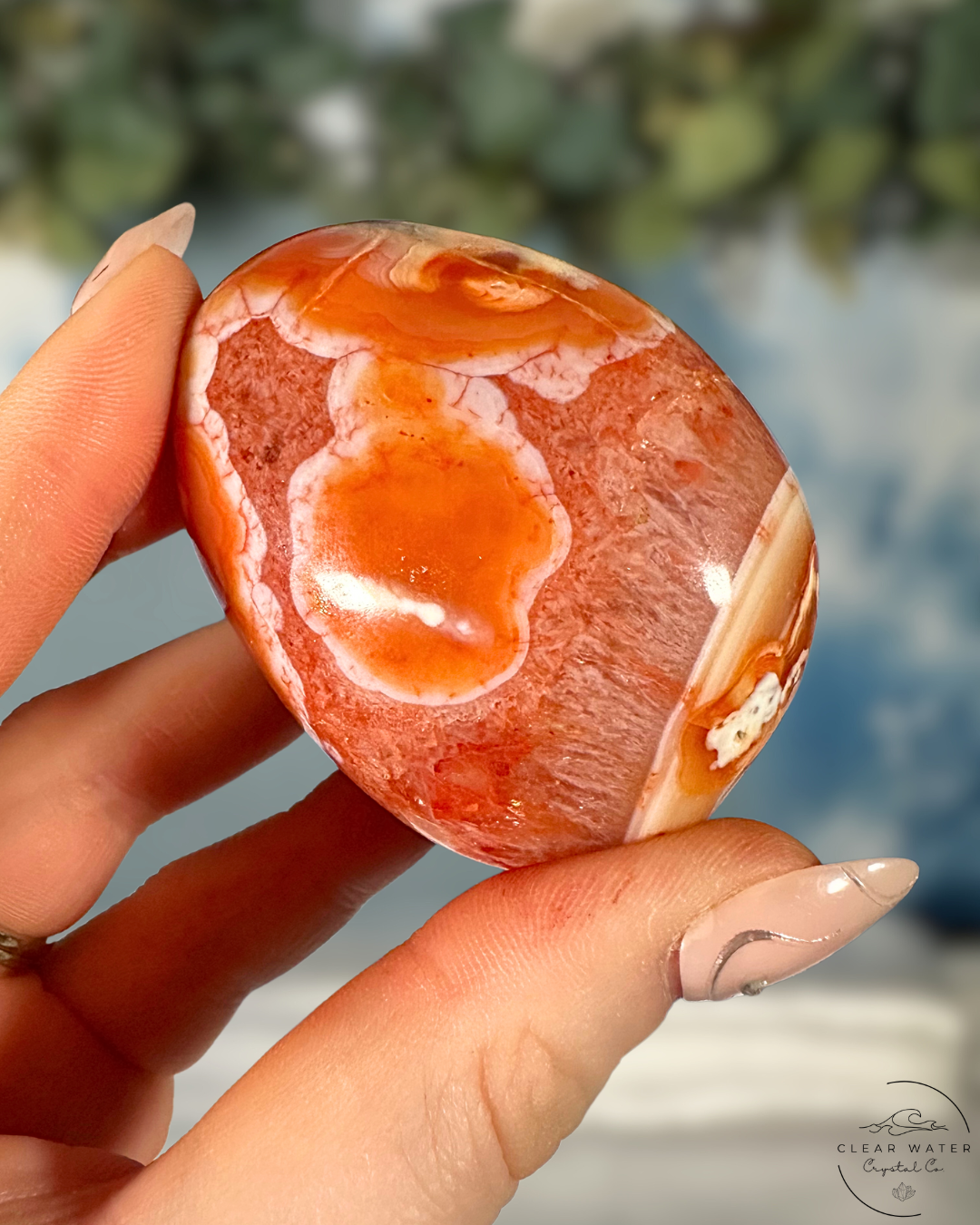 Groovy Carnelian Palmstone