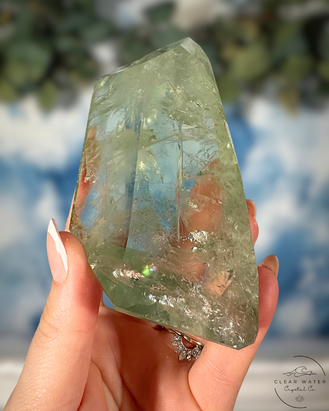 Prasiolite (Green Amethyst) Freeforms: Radiant Light