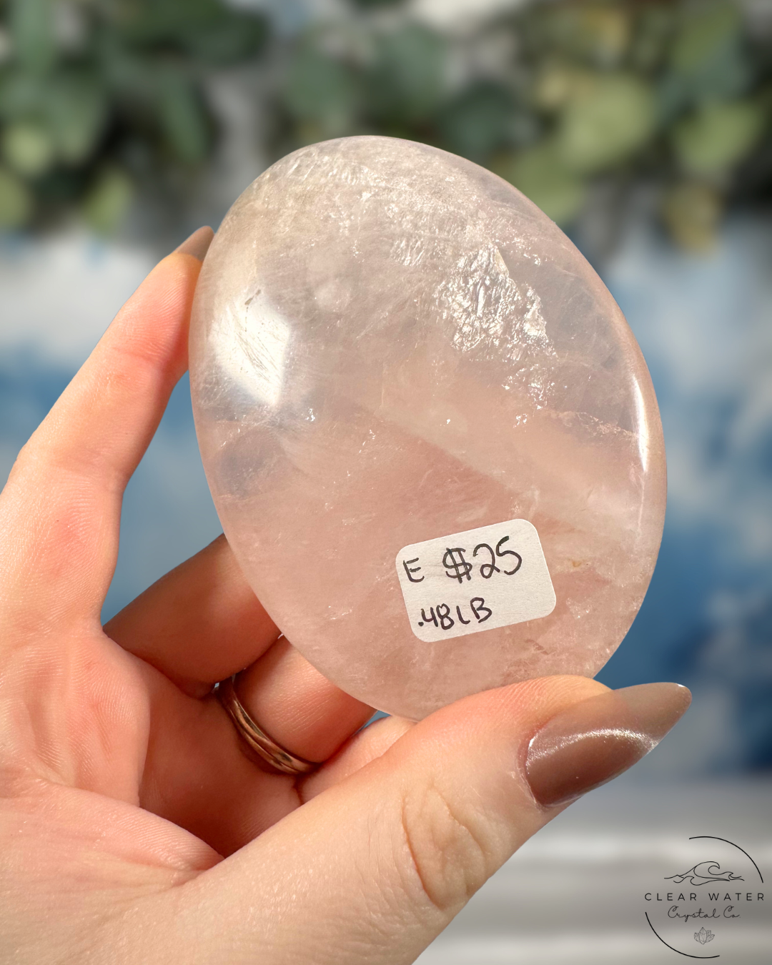 Extra Large Madagascan Rose Quartz Palmstones: Love's Embrace