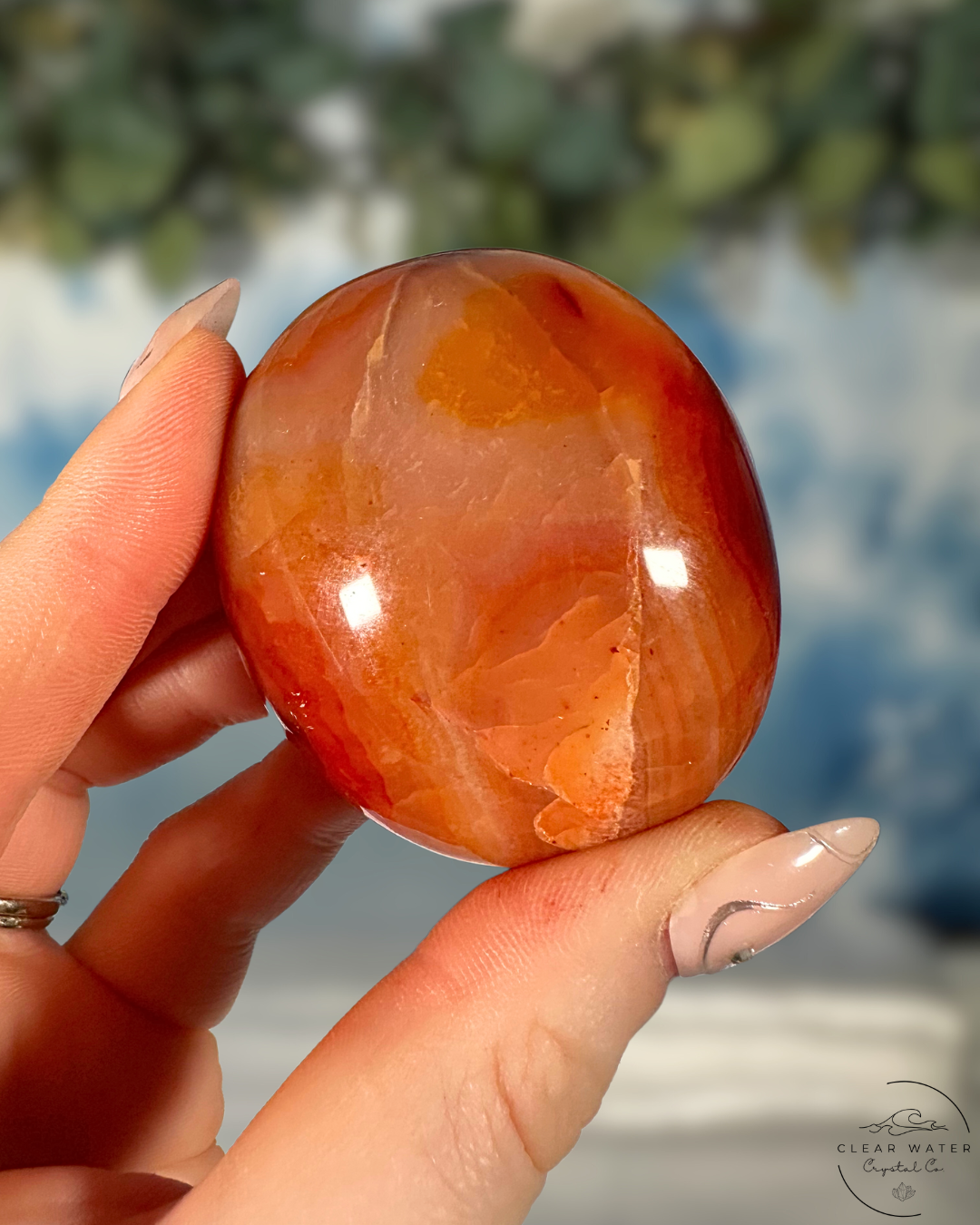 Groovy Carnelian Palmstone