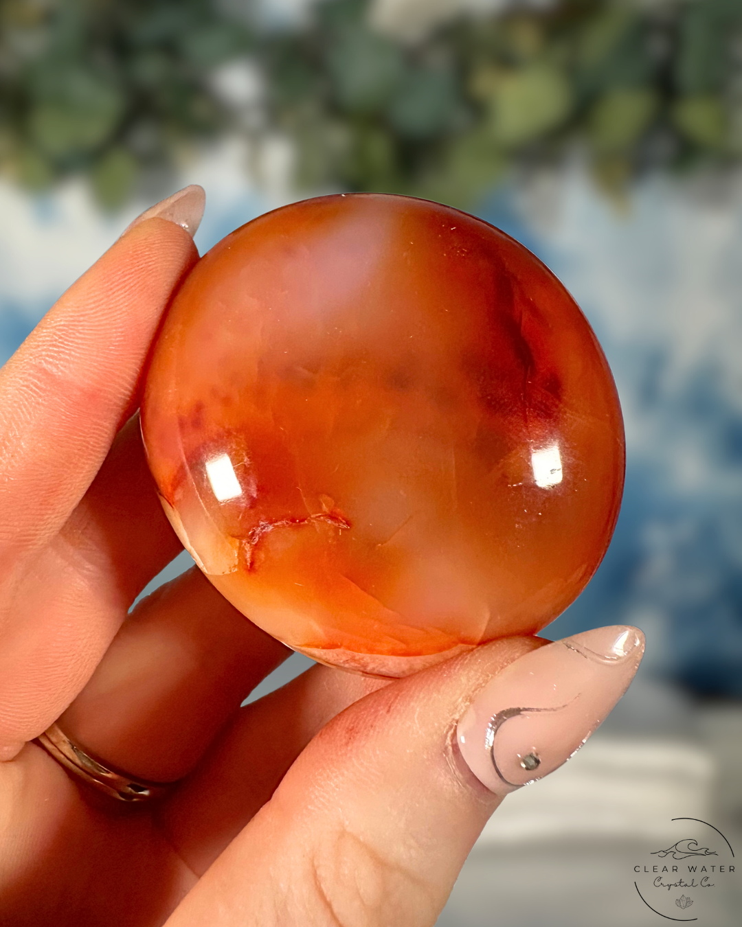 Groovy Carnelian Palmstone