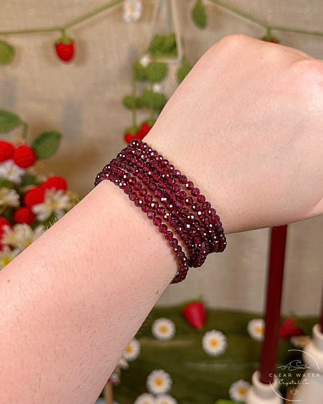 Faceted Garnet Bracelet
