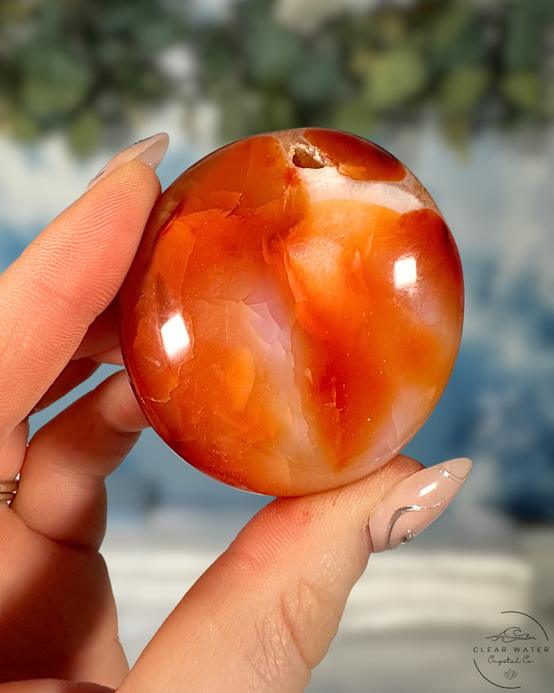 Groovy Carnelian Palmstone
