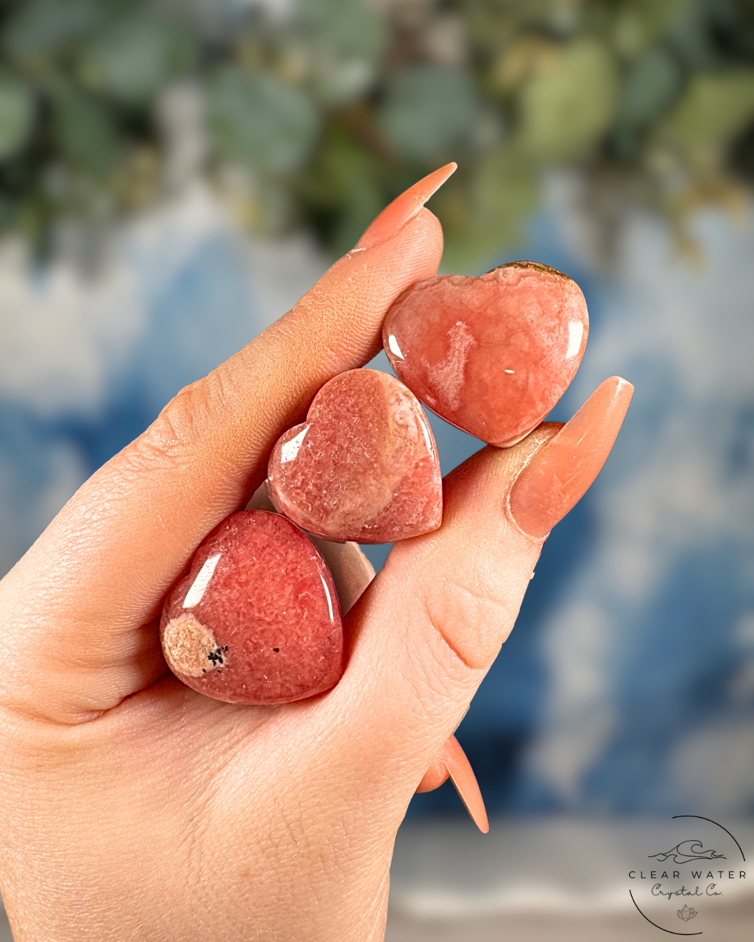 Rhodochrosite Hearts (Argentina)