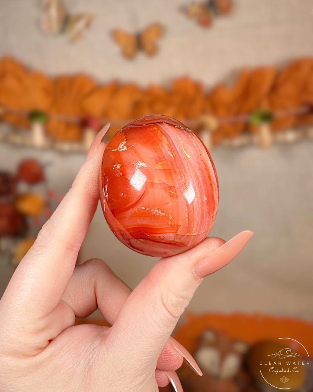 Carnelian Palmstone- Emberstone