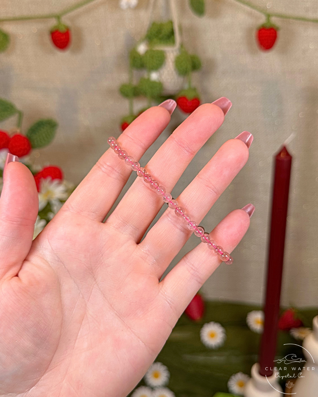 Strawberry Quartz Bracelet
