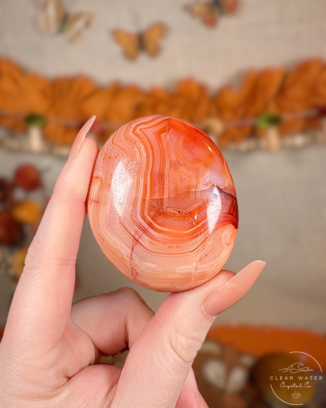 Carnelian Palmstone- Emberstone