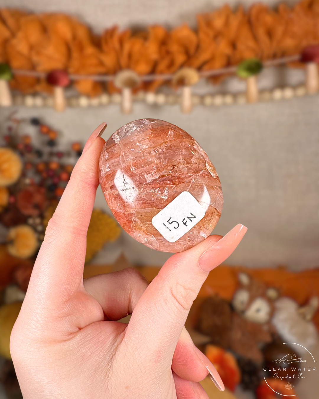Fire Quartz Palmstones – Madagascar