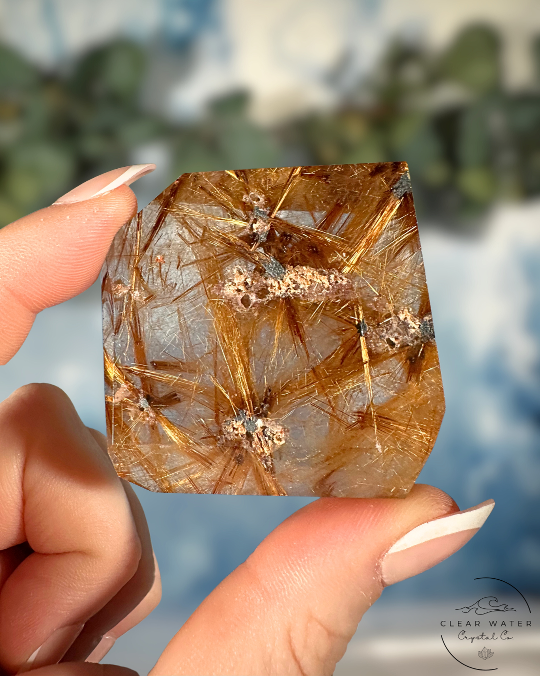 Golden Rutile Freeforms: Solar Flares of Energy