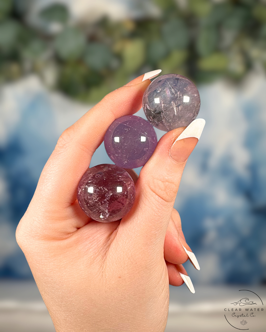 Brazilian Amethyst Mini Spheres