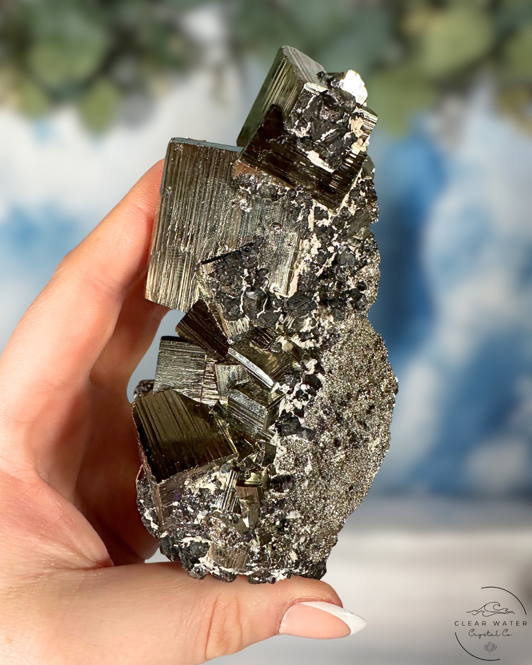 Collector's Grade: Large Cubic Pyrite Specimen from Spain