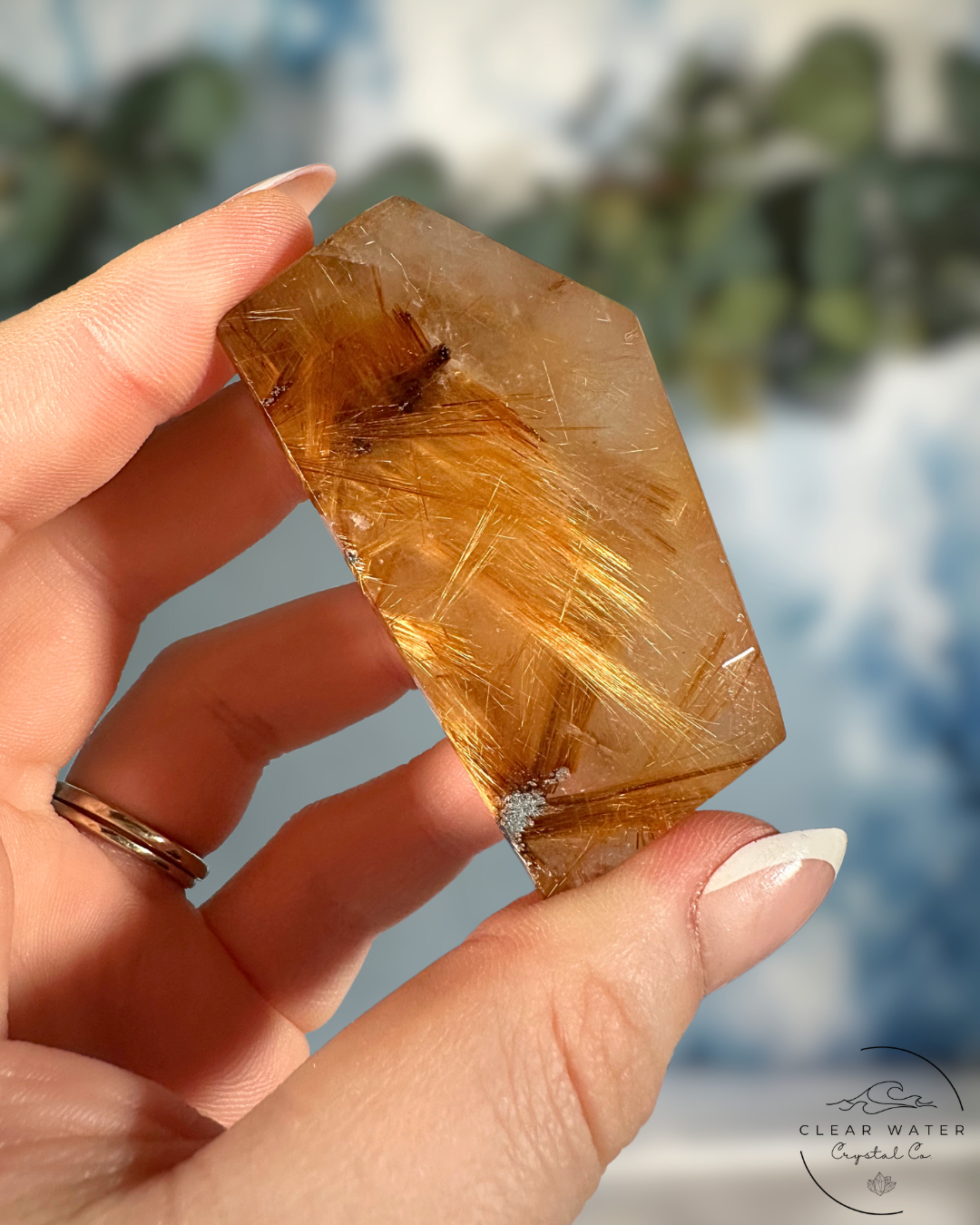 Golden Rutile Freeforms: Solar Flares of Energy