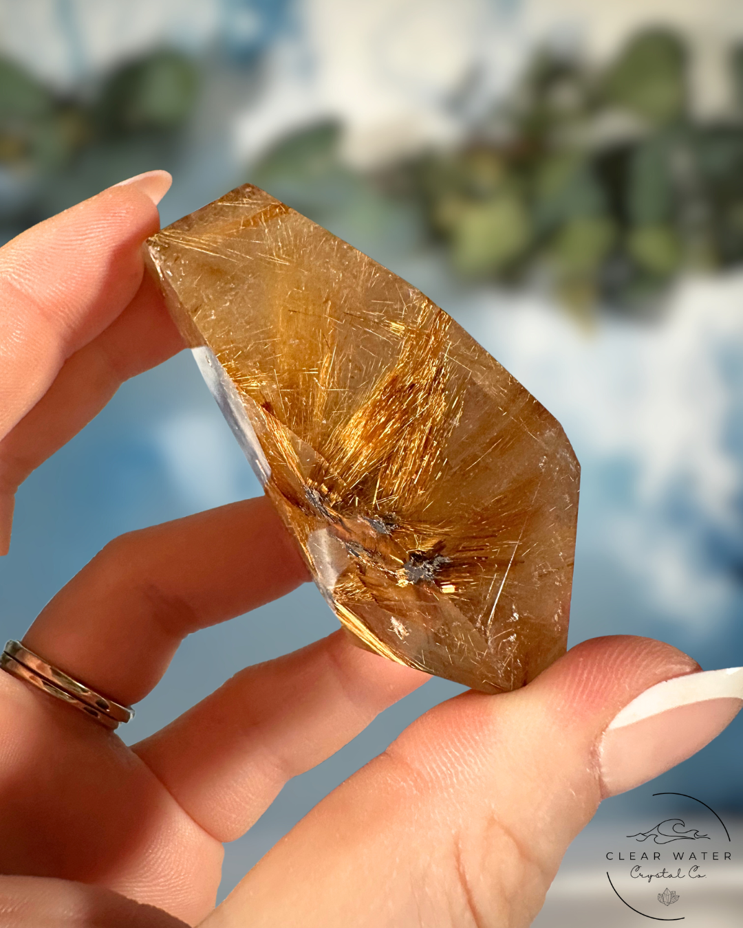 Golden Rutile Freeforms: Solar Flares of Energy