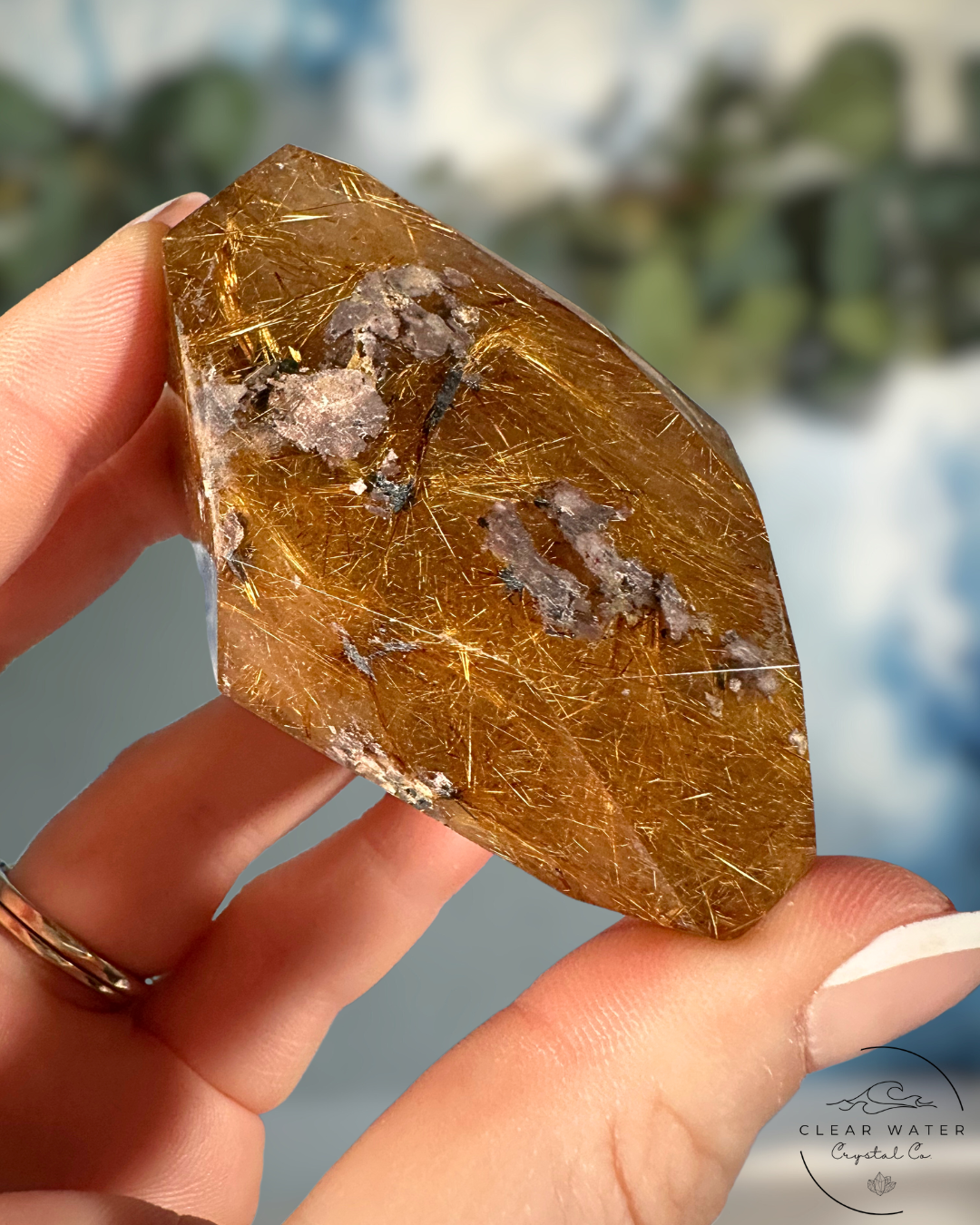 Golden Rutile Freeforms: Solar Flares of Energy