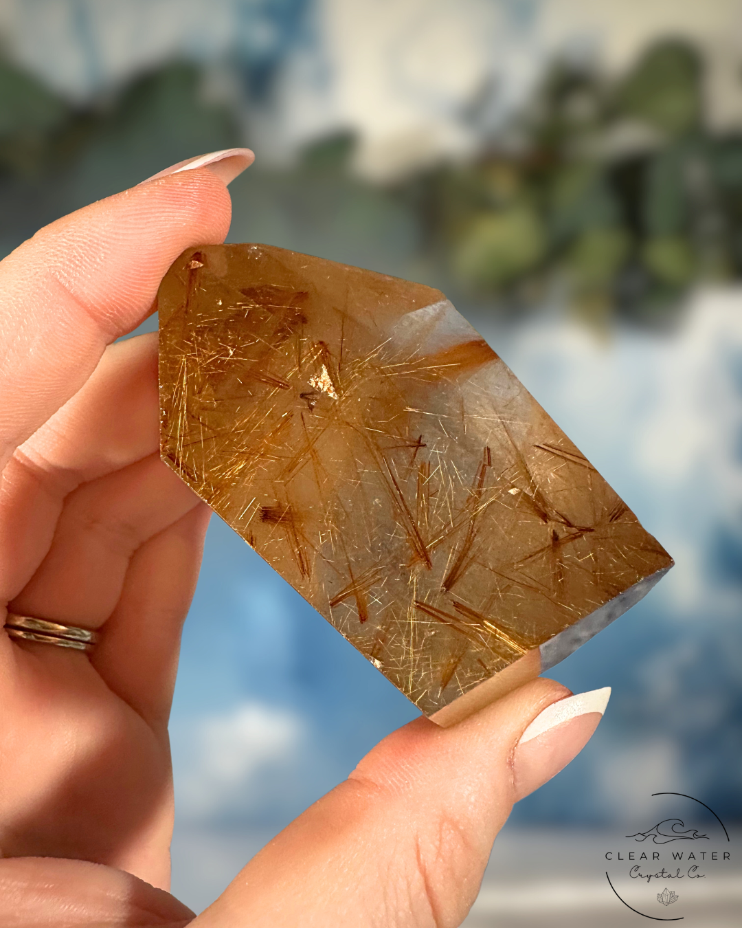 Golden Rutile Freeforms: Solar Flares of Energy