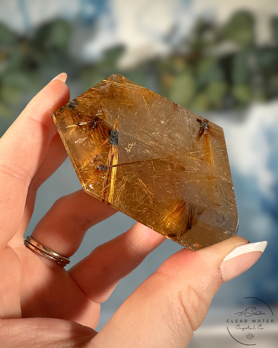 Golden Rutile Freeforms: Solar Flares of Energy