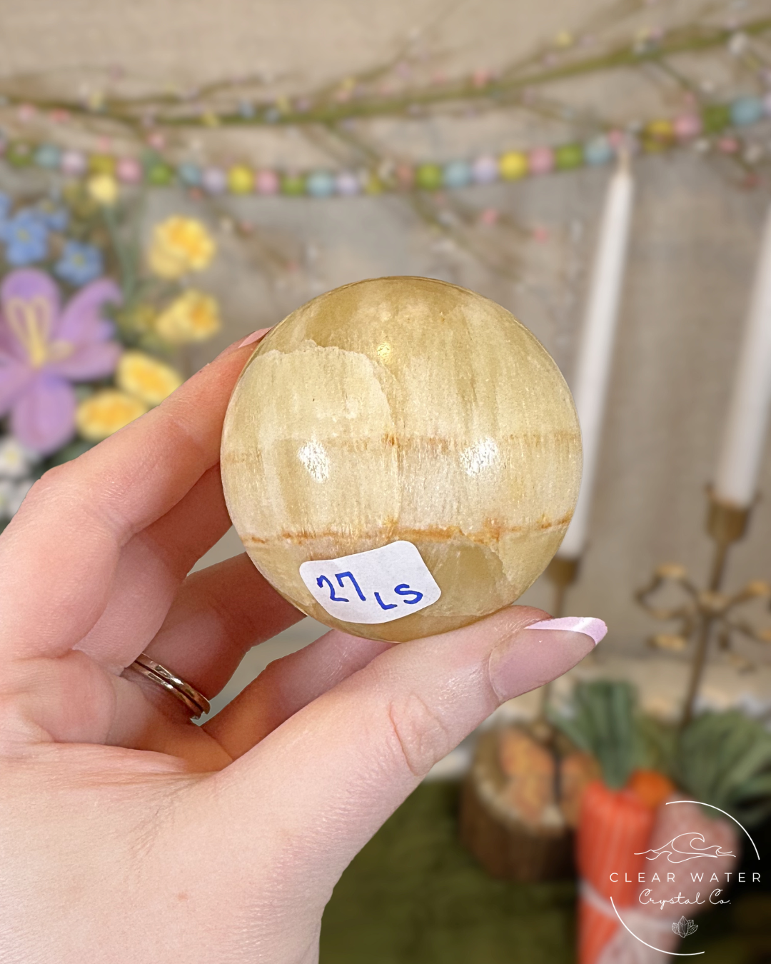 Lemon Calcite Sphere – Pakistan