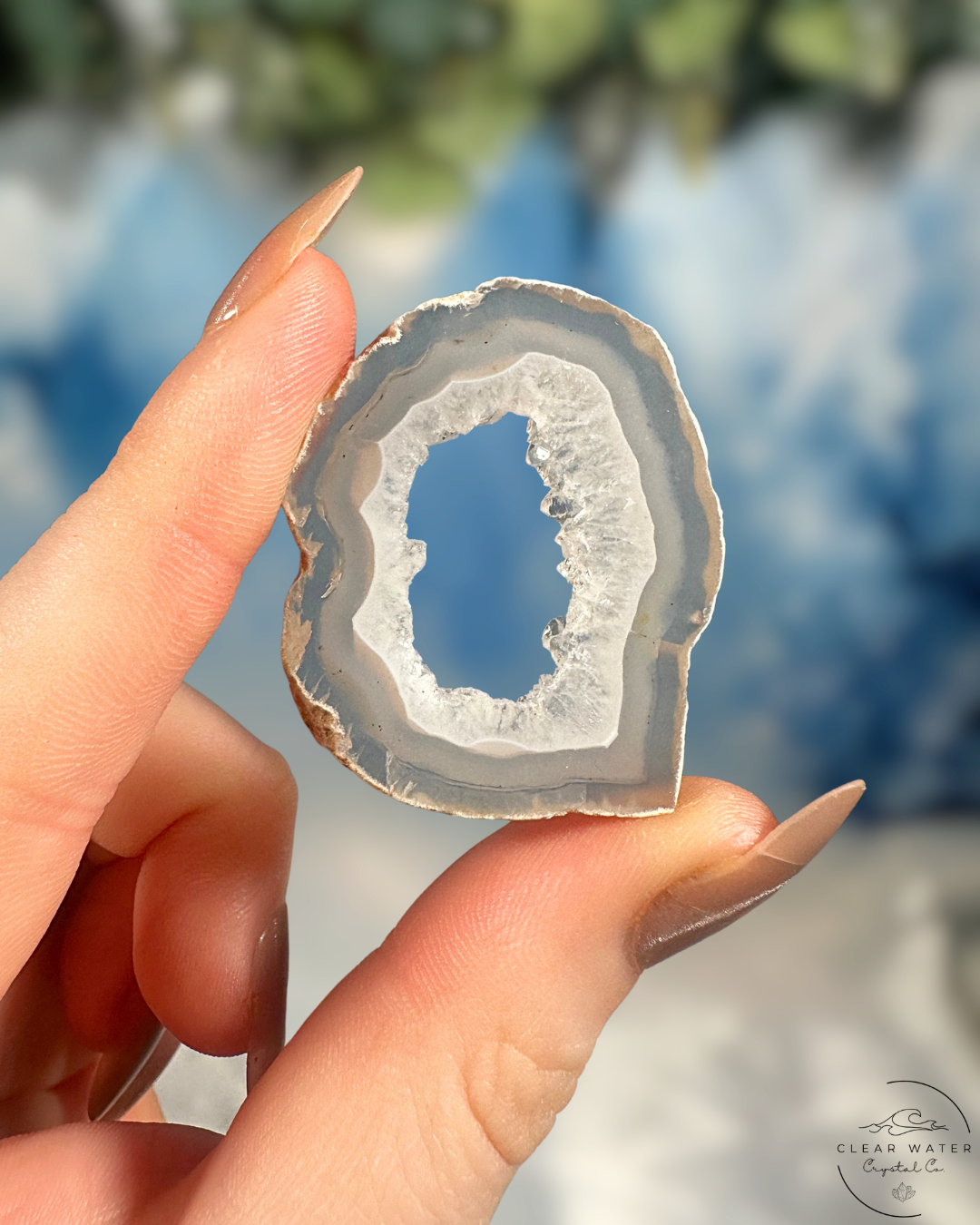 Oco Agate Geode Slice