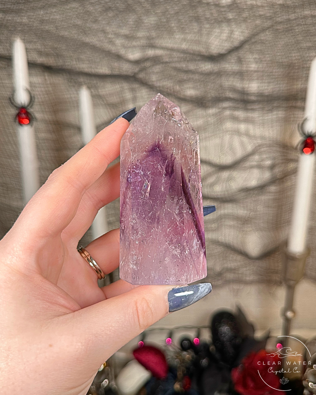 Brazilian Phantom Amethyst Towers