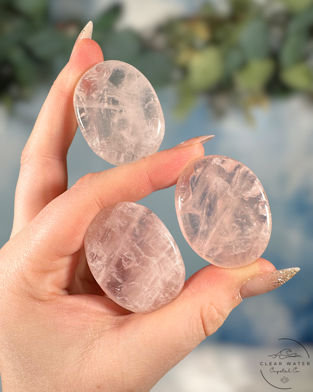 Rose Quartz Thumbstone - Heartfelt Calm & Nurturing Love