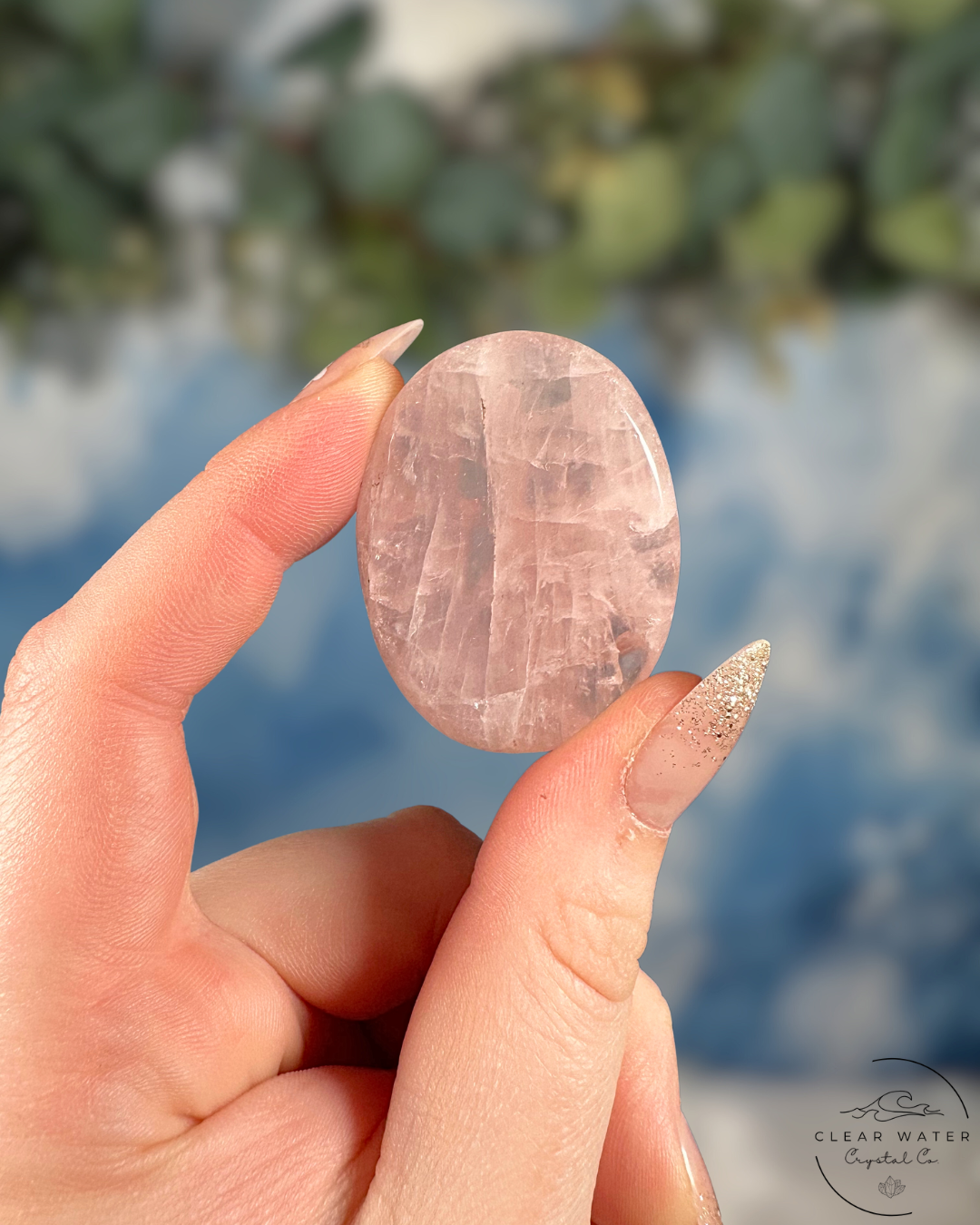 Rose Quartz Thumbstone - Heartfelt Calm & Nurturing Love
