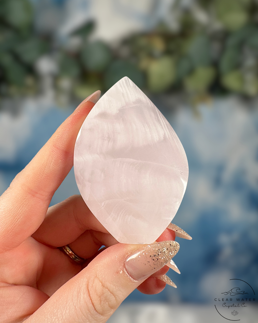 Mangano Calcite Flames from Pakistan - Gentle Glow & UV Reactive Magic