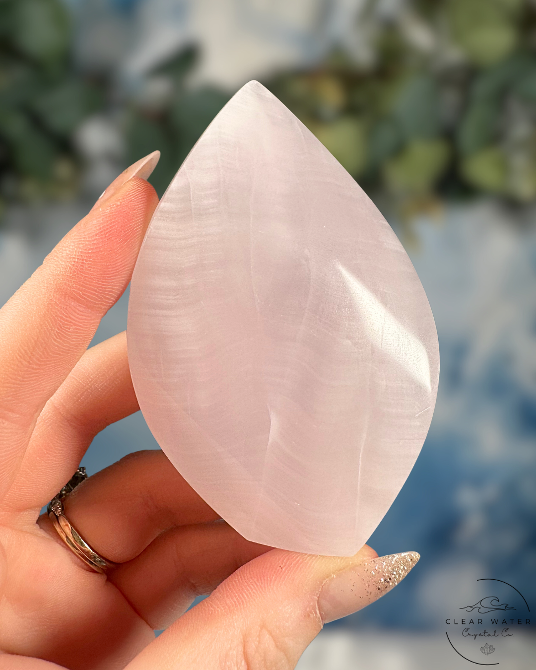 Mangano Calcite Flames from Pakistan - Gentle Glow & UV Reactive Magic
