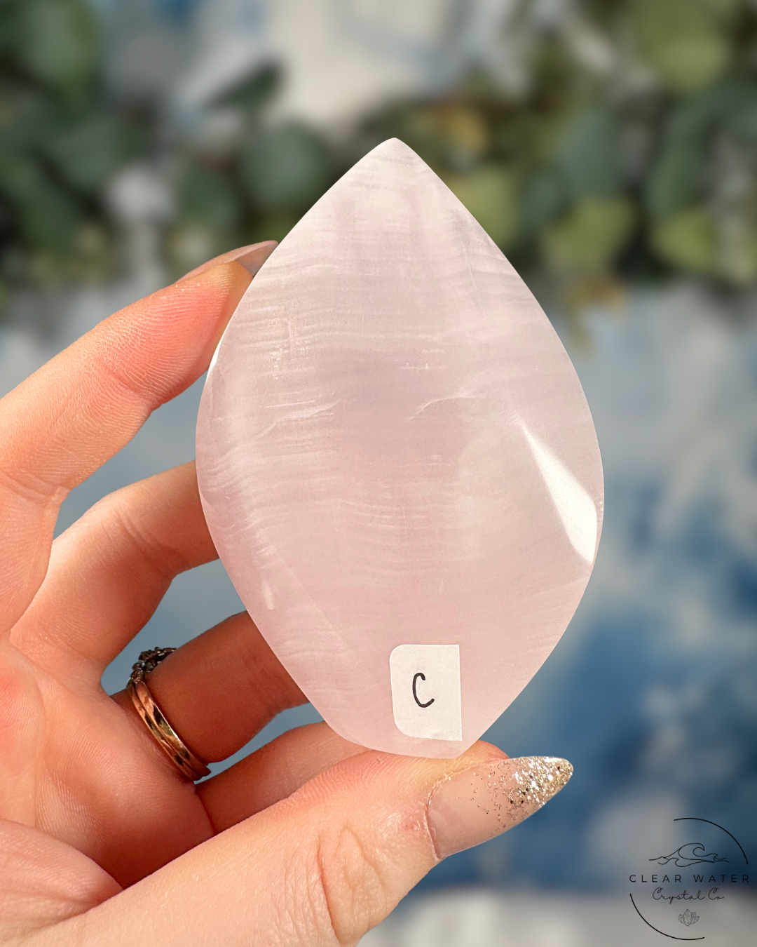 Mangano Calcite Flames from Pakistan - Gentle Glow & UV Reactive Magic