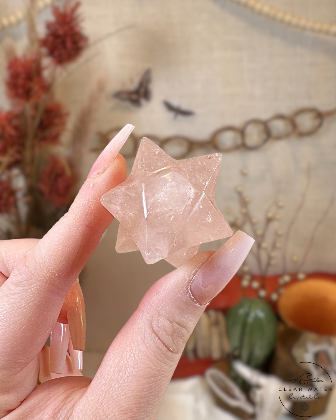 Rose Quartz Asteroid- Madagascar