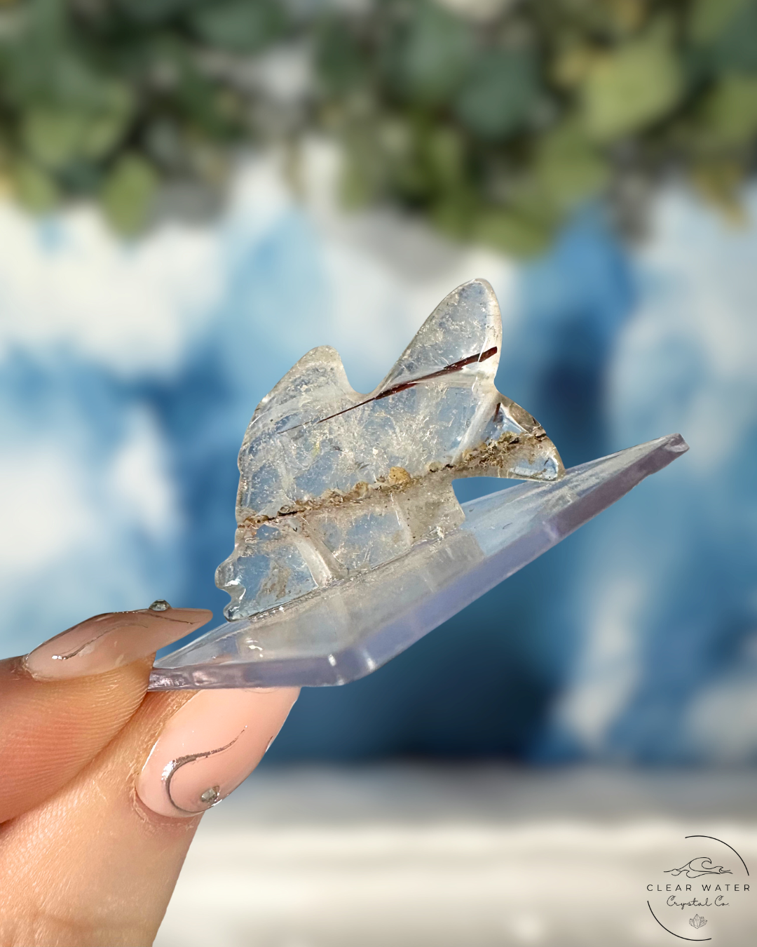 *Rare* Red Rutile in Clear Quartz Animal Carvings
