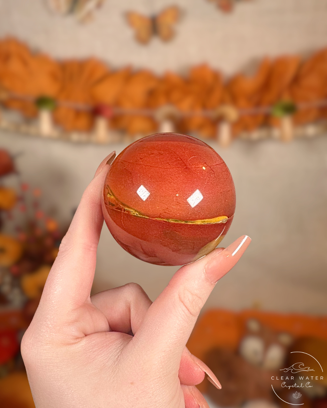 Mookaite Sphere- Autumn Ember Orb