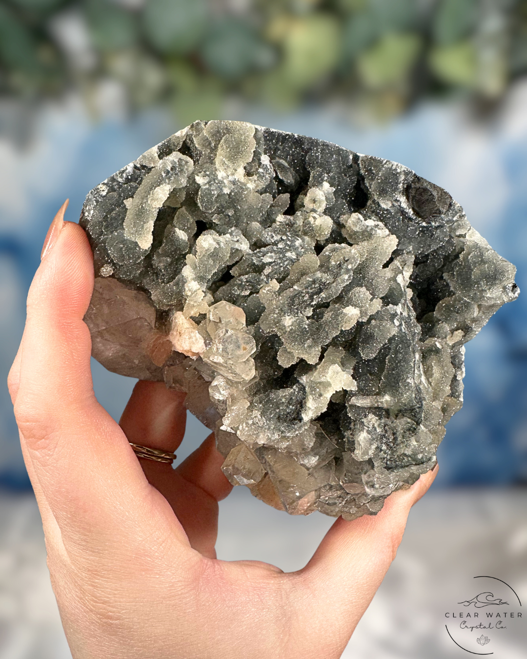 Chalcedony Apophyllite Specimen: Cavernous Elegance
