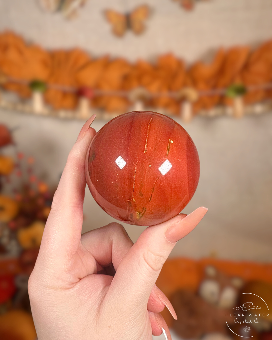 Mookaite Sphere- Autumn Ember Orb