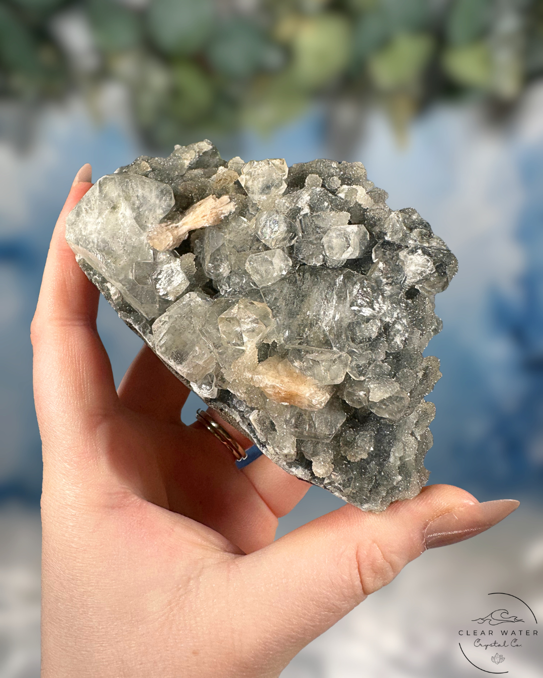 Chalcedony Apophyllite Specimen: Cavernous Elegance