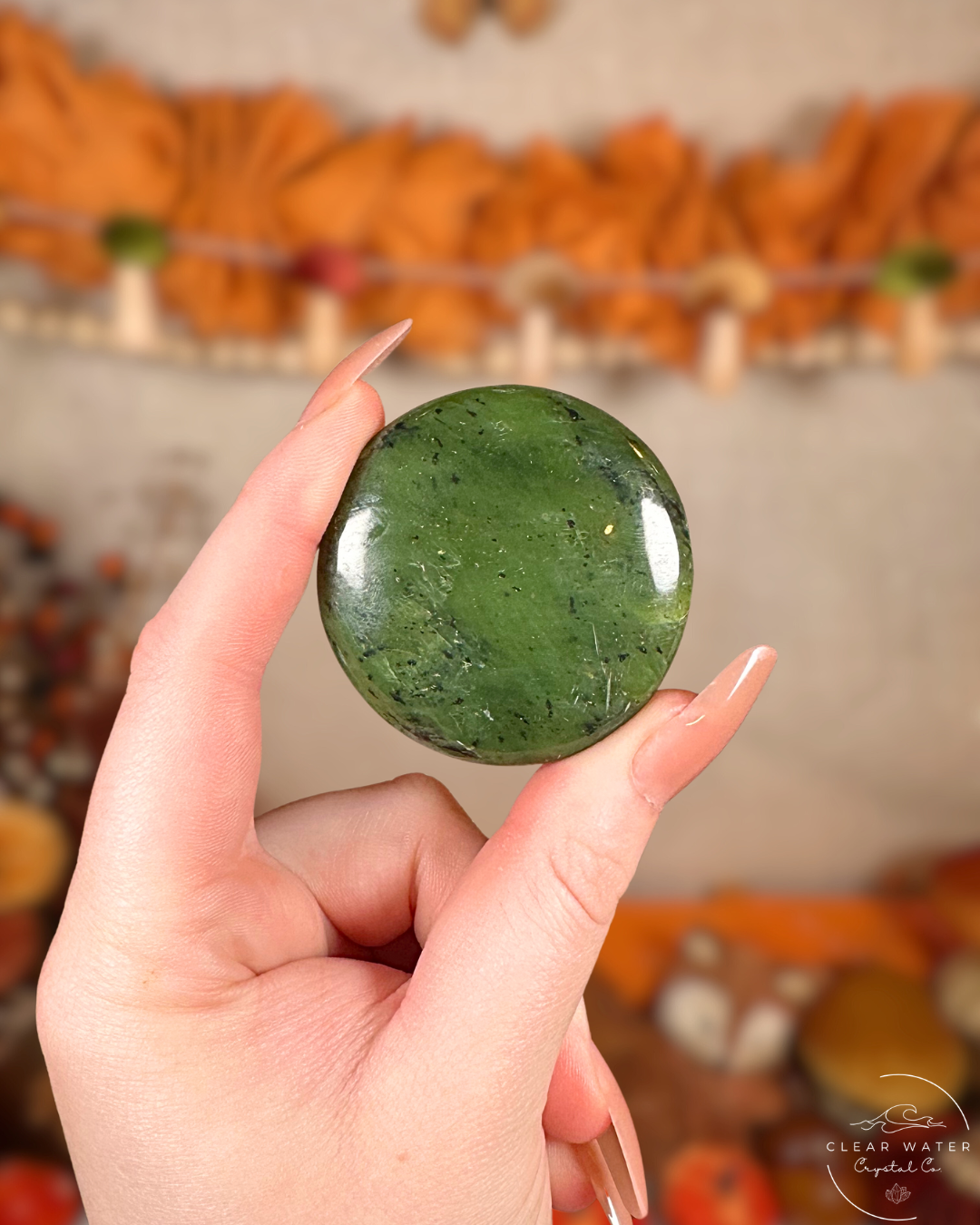 Evergreen: Nephrite Jade Flatstone