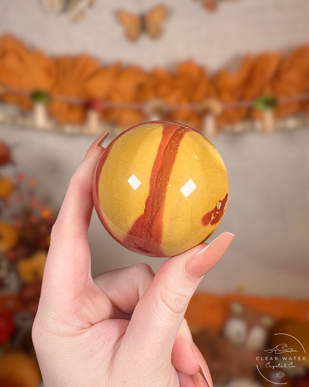 Mookaite Sphere- Autumn Ember Orb