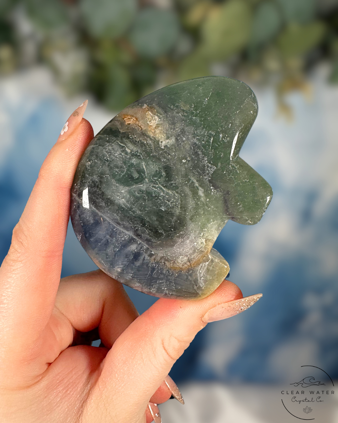 Mexican Fluorite Bear Carving
