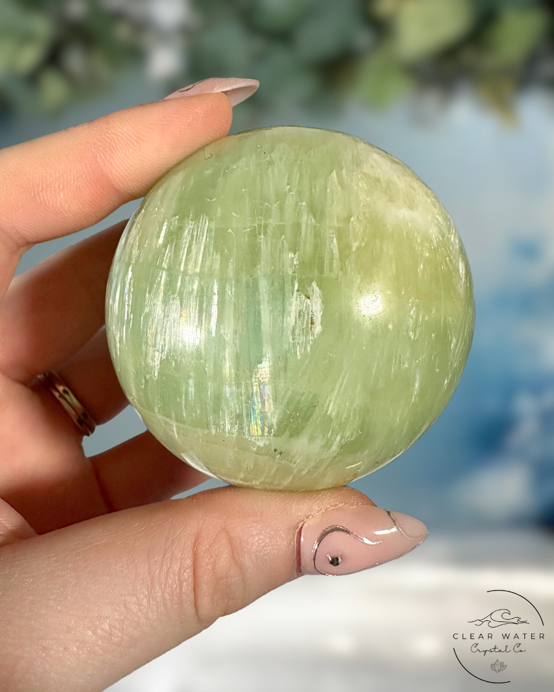 Pistachio Calcite Spheres: Gentle Heart & Hidden Light