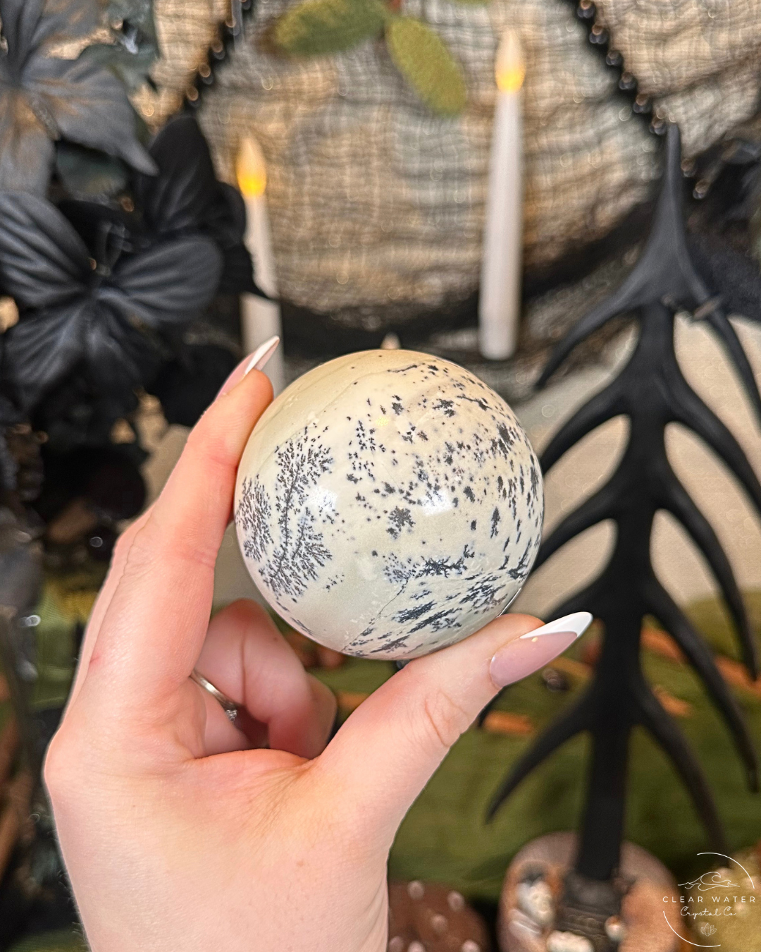 Dendritic Opal Sphere