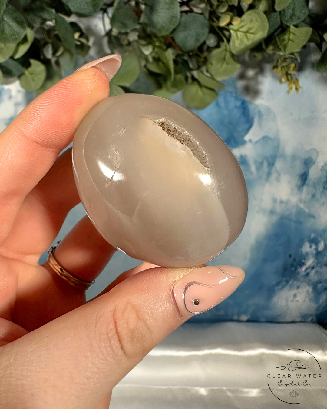 Orca Agate Palmstones