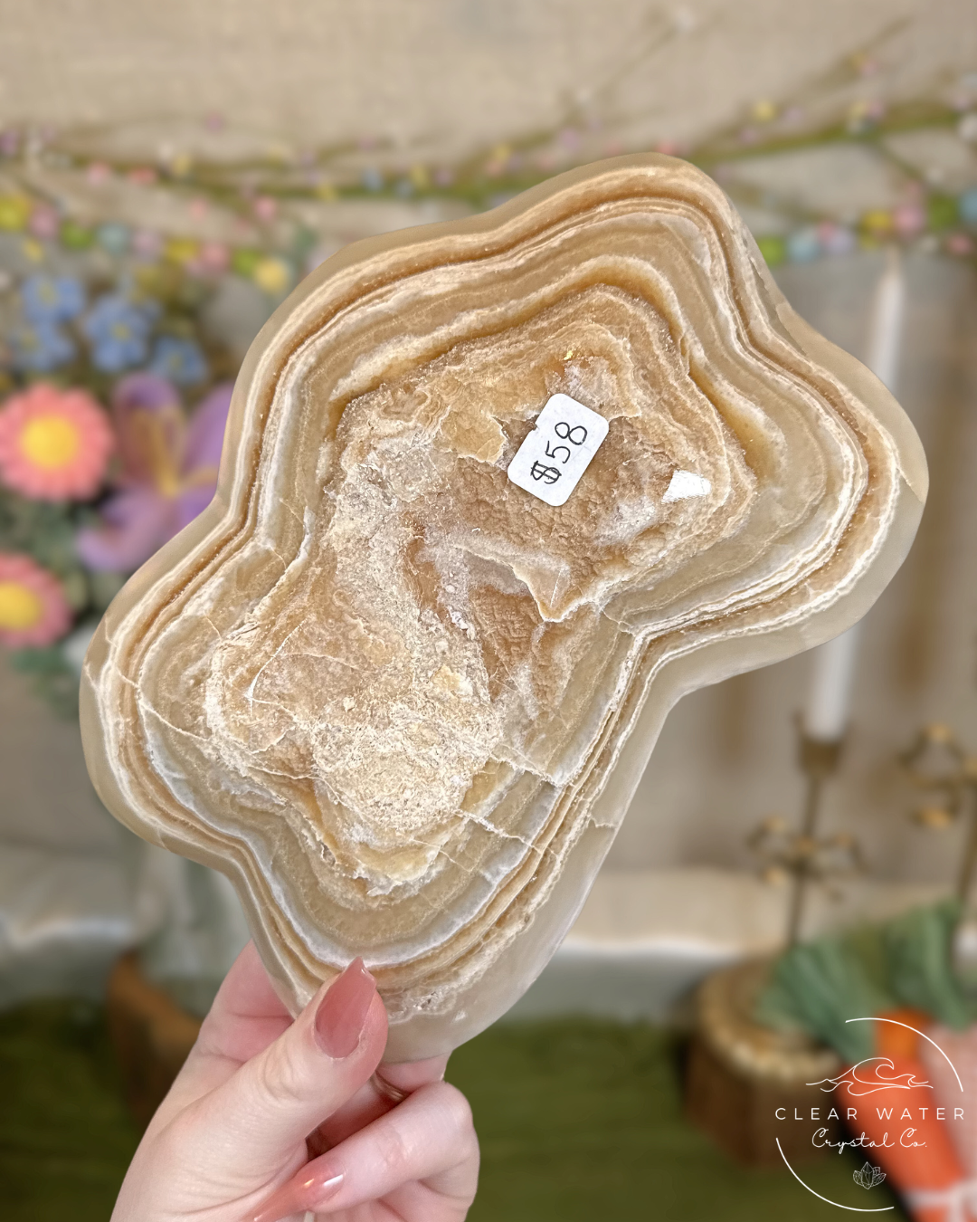 Large Amber Onyx Bowl – Mexico