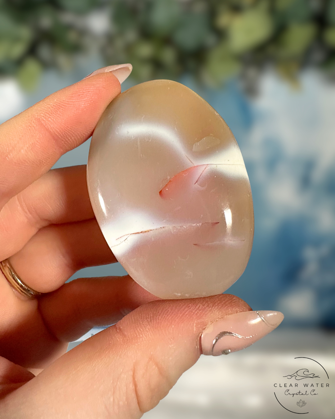 Orca Agate Palmstones