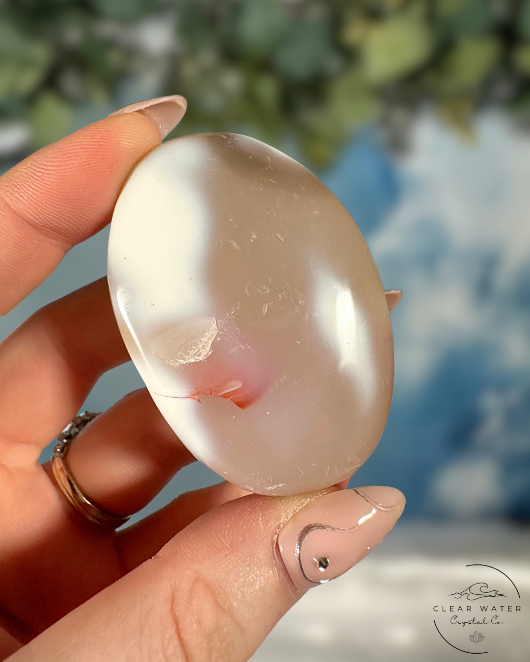 Orca Agate Palmstones