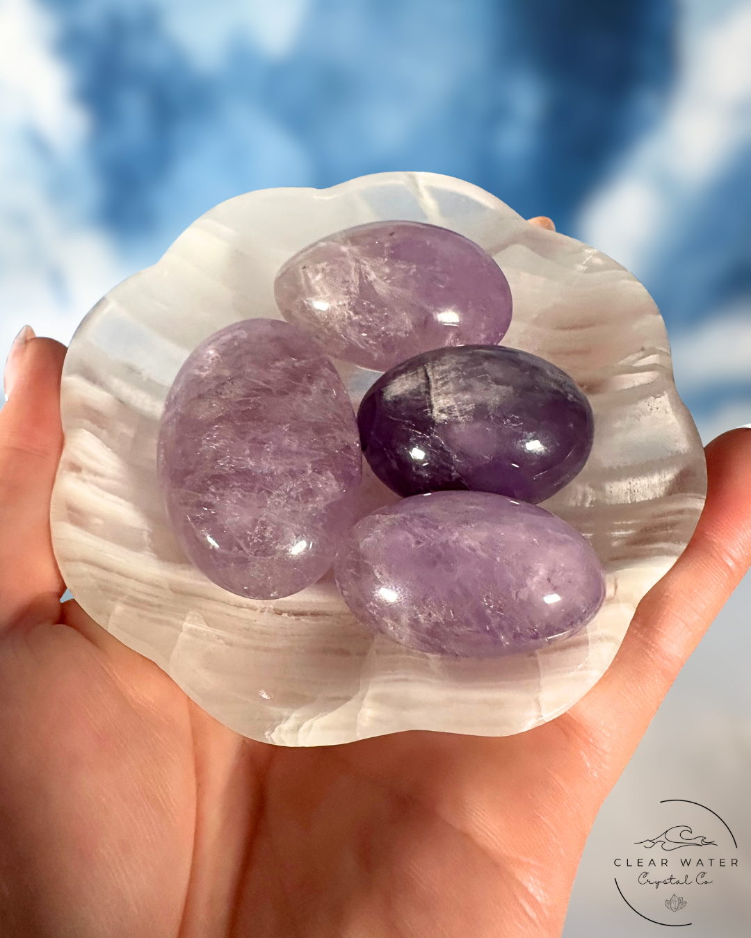 Mexican White Onyx Scalloped Dishes