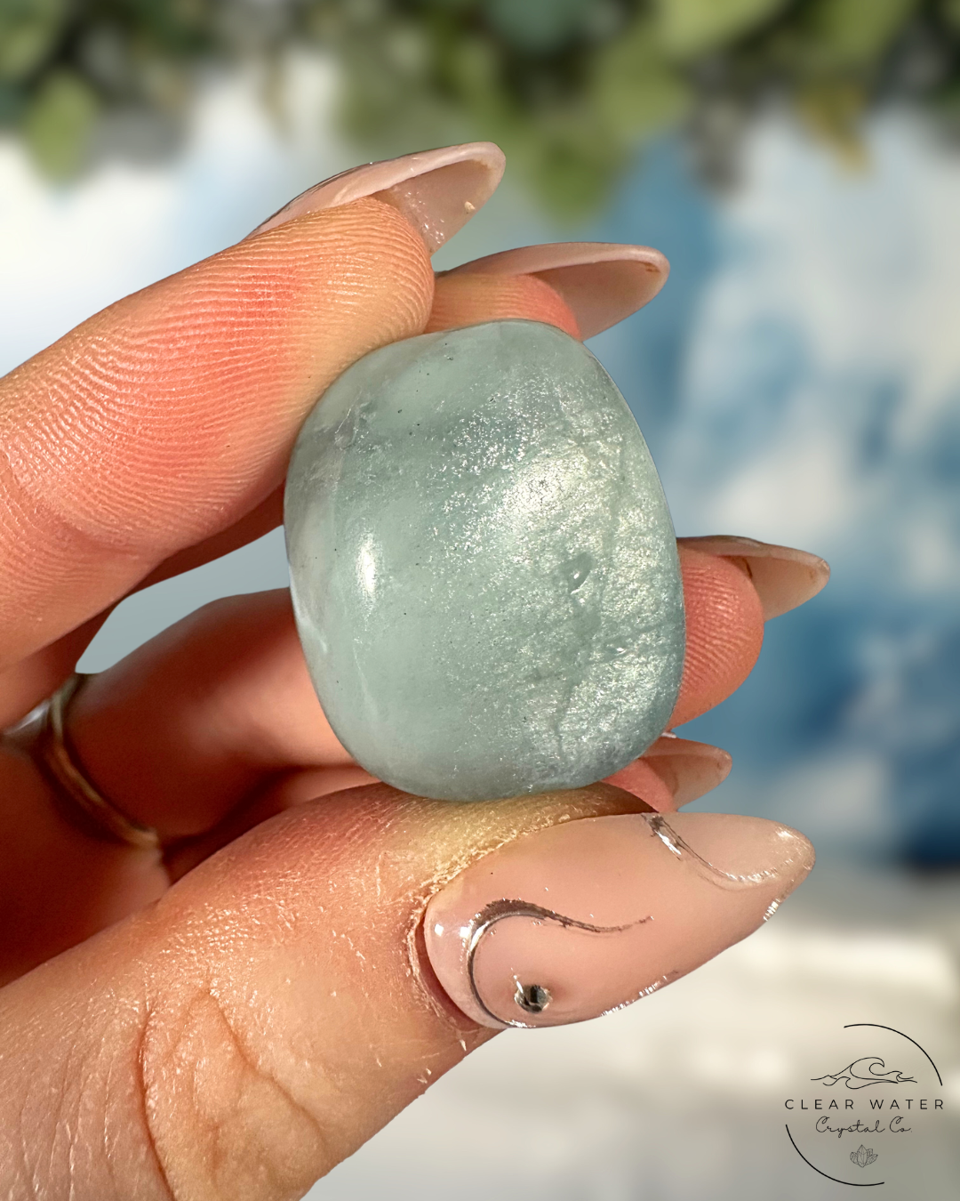 Aquamarine Tumble Stones: Tranquil Waters