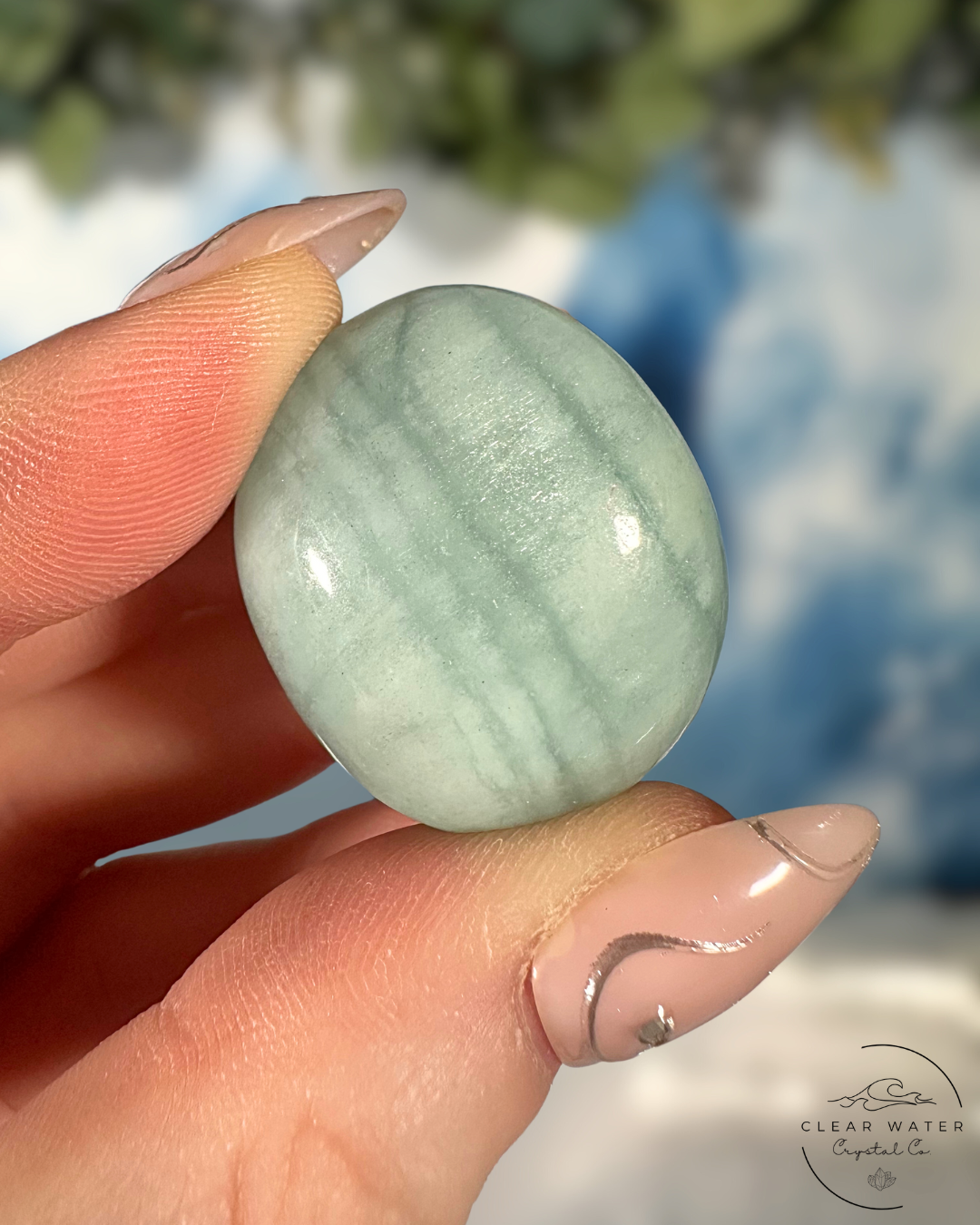 Aquamarine Tumble Stones: Tranquil Waters