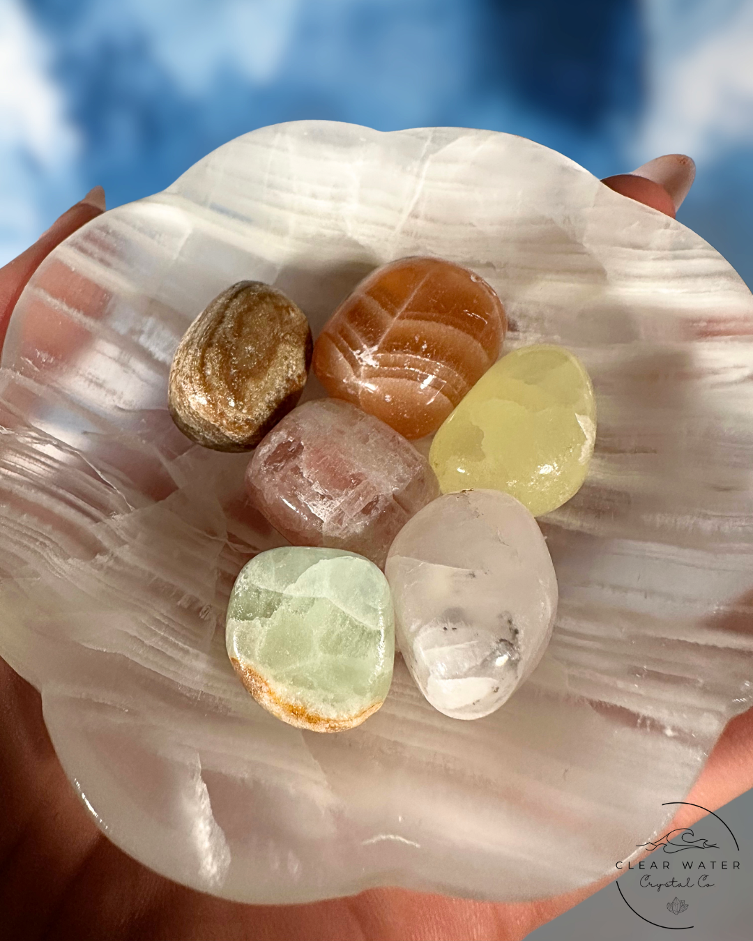 Pastel Calcite Tumble Scoop
