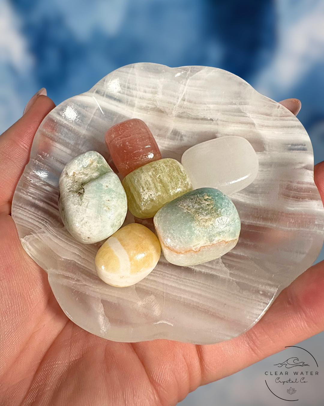 Pastel Calcite Tumble Scoop