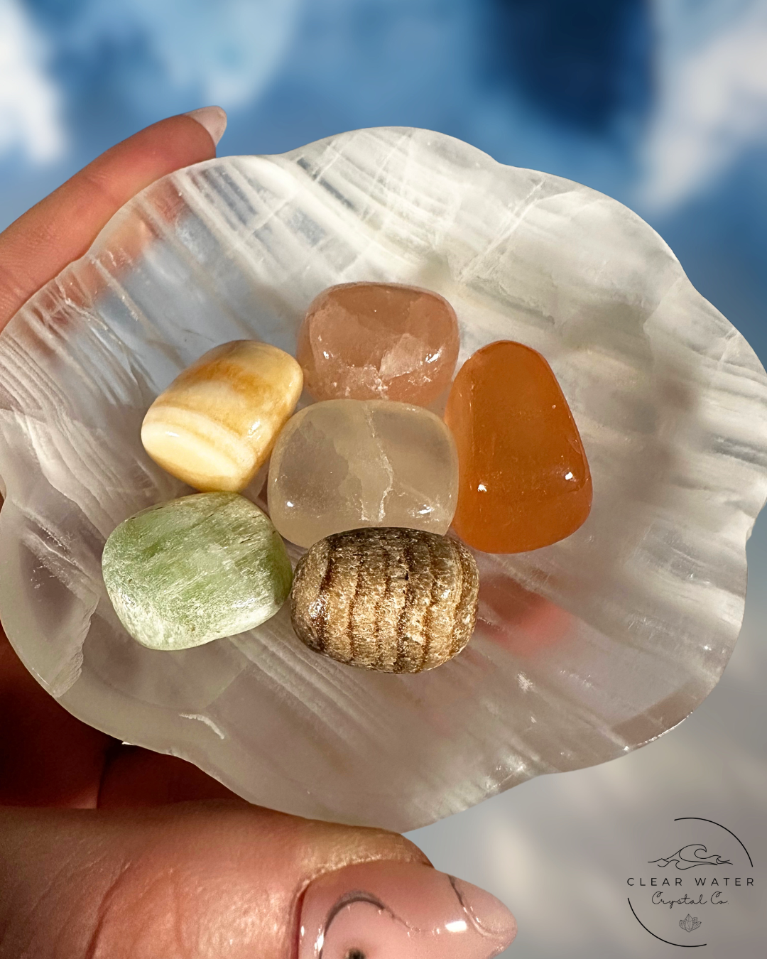 Pastel Calcite Tumble Scoop